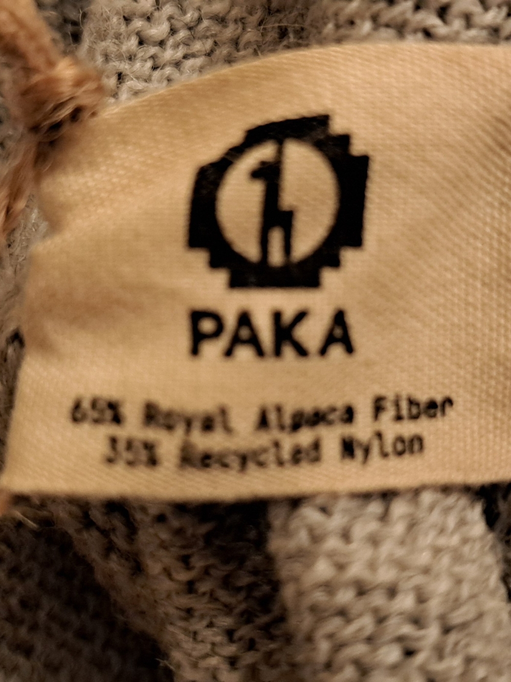 PAKA Women's Gray Hooded Knit Sweater - Picture 5 of 6